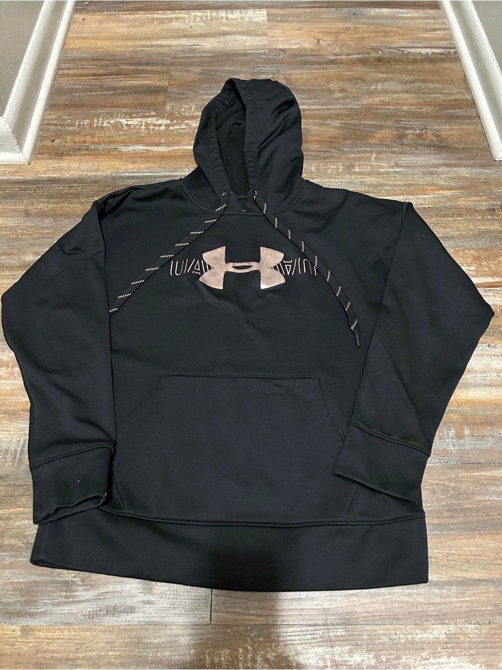 Under Armour Black Hooded Sweatshirt with Subtle Logo